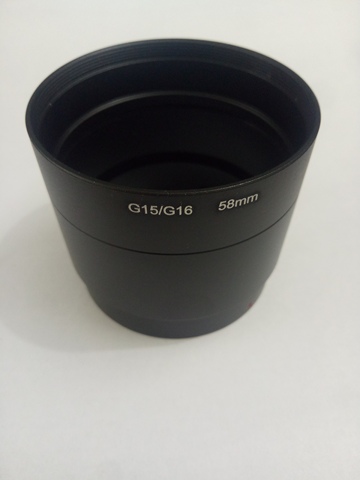 58mm 58 mm filter mount Lens Adapter Tube Ring for canon Powershot g15 G16 camera ► Photo 1/1