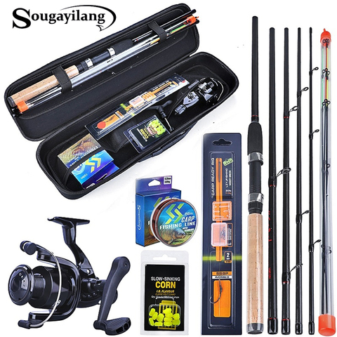 Sougayilang 3.0m Carp Fishing Combo L M H Power Feeder Rod and Carp Reel with With Carp Line Lure Hook Accessories Carrier Bag ► Photo 1/6