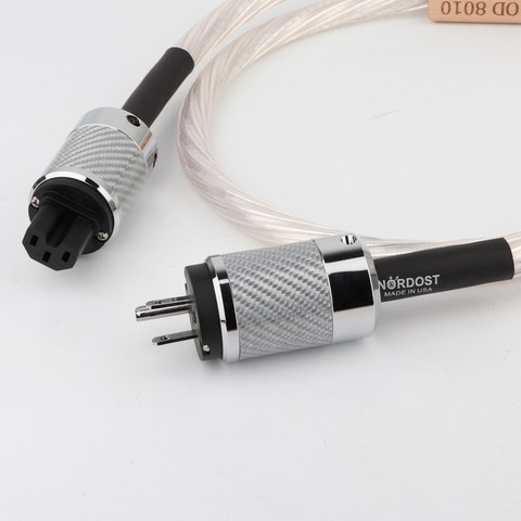 Nordost odin 7N silver plated Supreme Reference Power Cable with Carbon fiber US power plug ► Photo 1/5