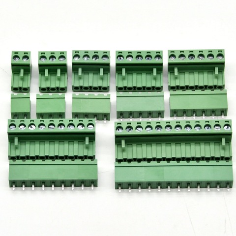1set  2/3/4/5/6/7/8/9/11/12Pin Straight Needle Terminal Plug Type 300V 15A 5.08mm Pitch Connector Pcb Screw Terminal Block ► Photo 1/6