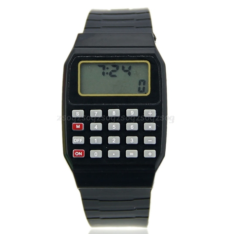 New Fad Children Silicone Date Multi-Purpose Kids Electronic Calculator Wrist Watch Au13 19 Droship ► Photo 1/6