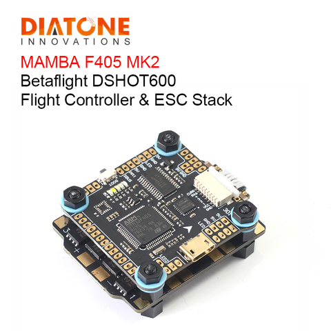 Diatone MAMBA F405 MK2 Betaflight Flight Controller w/ F40 40A 3-6S DSHOT600 ESC for RC FPV Racing Drone Spare Parts RC Parts ► Photo 1/6