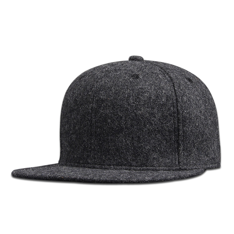 Man Plus Size Fitted Baseball Cap Big Size Hip Hop Wool Hat Back