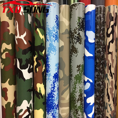 10/20/30cm*152cm/lot Digital Woodland Green Camo Camouflage Desert Vinyl Film Sticker DIY Motorcycle Automobiles Car Styling ► Photo 1/6