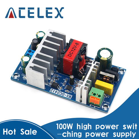 12V high-power switching power supply board step-down regulator module AC-DC power supply module 12V8A ► Photo 1/6