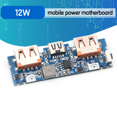 Lithium Battery Charger Board LED Dual USB 5V 2.4A Micro/Type-C USB Mobile Power Bank 18650 Charging Module ► Photo 1/6