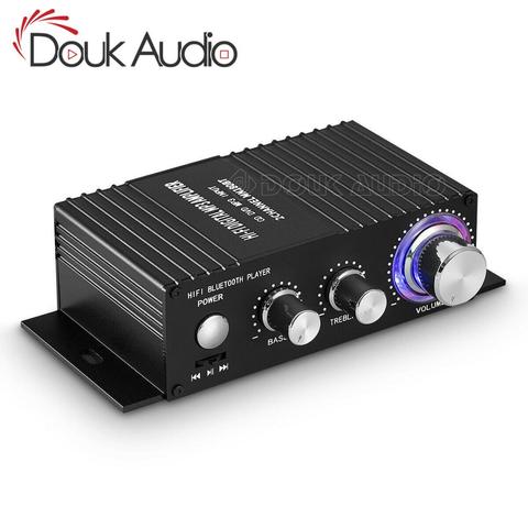 HiFi 100W 2.0 Channel Bluetooth Power Amplifier Stereo Audio Receiver Digital Amp for Home Car Marine USB Music Player IR Remote ► Photo 1/6