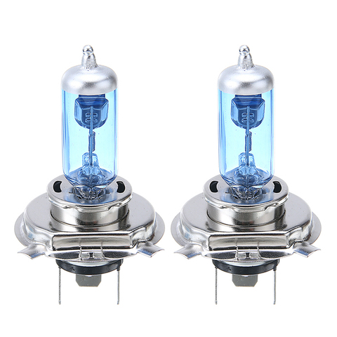 2pcs 12V 60/55W H4 Light Diamond Vision 5000K Super White Auto Headlight Lamp Blue Glass ► Photo 1/6