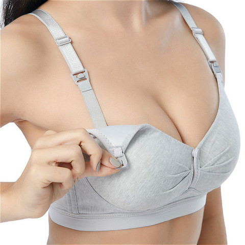 Women Breast Feeding Maternity Nursing Bra Wire Free Pregnant