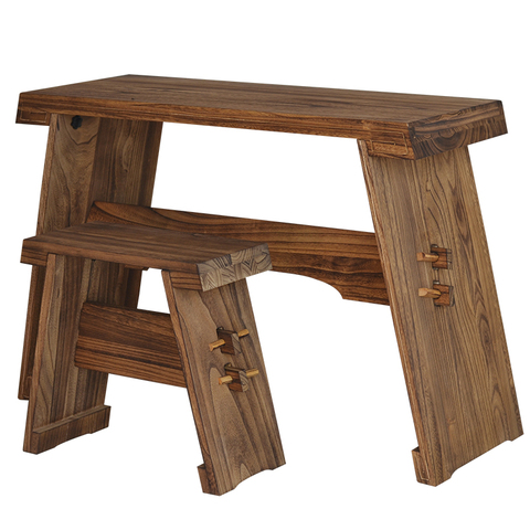 Guqin Table and Bench Paulownia Antique Solid Wood with Resonance Box Removable Portable Tea or Sinology Desk ► Photo 1/1