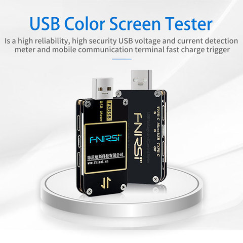 FNB38 USB Tester Current Voltage Meter QC4+ PD3.0 QC2.0 PPS FCP SCP AFC Fast Charging Protocol Capacity Tester ► Photo 1/6