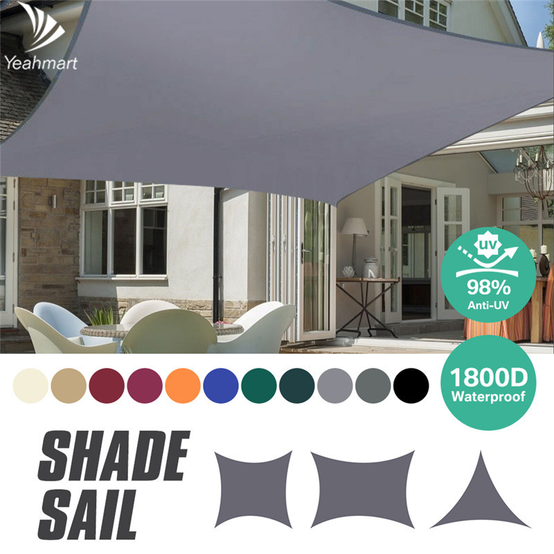 Sun Shade Sail Garden Patio Sunscreen Awning Canopy Shade 98%UV Block ##