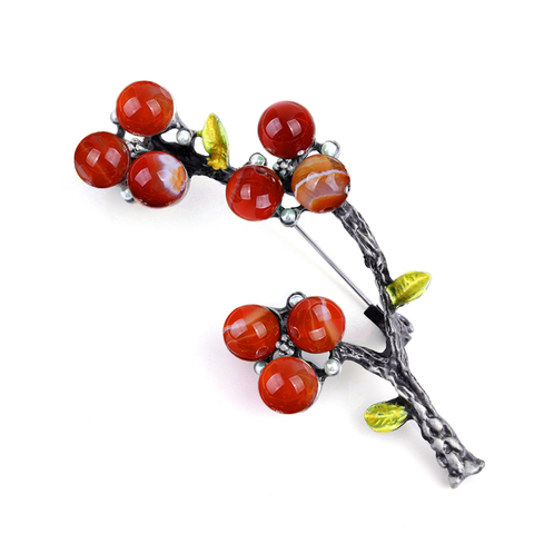 muylinda Vintage Flower Brooches For Women Stoned Metal Brooch And Pin Branch Pins Accessories Sweater Clothes Clip ► Photo 1/6