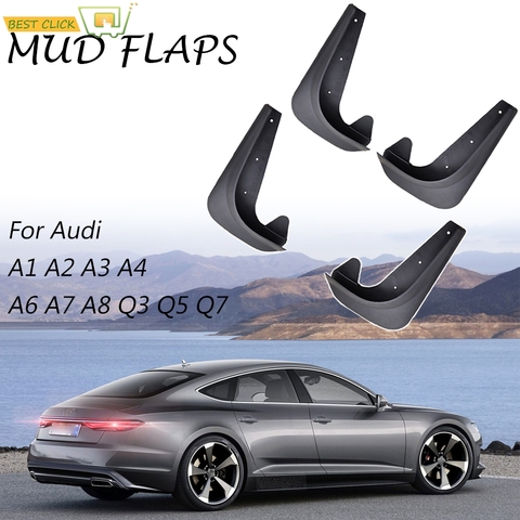 Mud Flaps Mudflaps Splash Guards Mudguards For Audi A4 S4 B5 8D B6 8E 8H B7 B8 8K B9 8W A6 S6 C4 4A C5 4B C6 4F C7 4G C8 Avant ► Photo 1/6