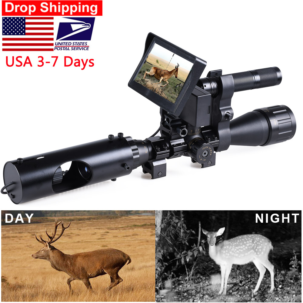 Outdoor Hunting Optics Sight Tactical Riflescope Digital Infrared Night Vision 