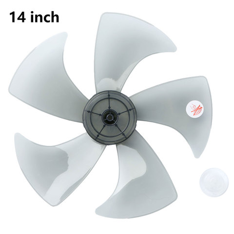 Household Stand/Table Fanner Blade 14 Inch Plastic 5 Leaves Impeller Low Noise Big Wind Fan Blades+Nut Cover General Accessories ► Photo 1/6