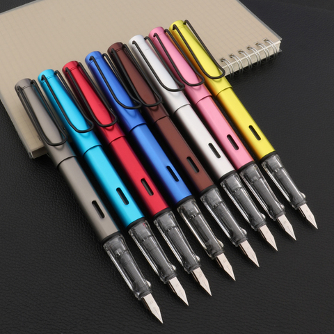 High Quality Brand 1pc New Metal With Black EF Nib Gift Ink Pen Fountain Pen Stationery Student Office School Supplies ► Photo 1/6