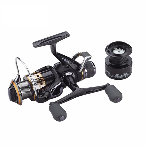 Carp Spinning Fishing Reels, Left/Right Handle Metal Spool, 9+1BB, Stainless steel Shaft, Rear Drag Wheel, 1 Spare Plastic Spool ► Photo 1/4