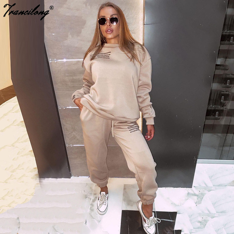 Chandal Mujer Invierno 2022 Pullover Casual Tracksuit Women Sweatshirt Plus  Size 2 Piece Set Sports Wear Suit Birthday Outfits - Price history & Review  | AliExpress Seller - Trancilong Official Store 