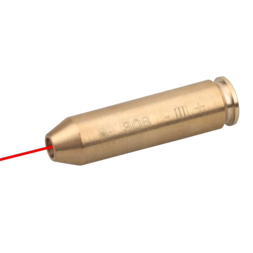 CAL7.62X39mm Red Dot Laser Bore sight Brass Cartridge BoreSighter&battery Hunt 