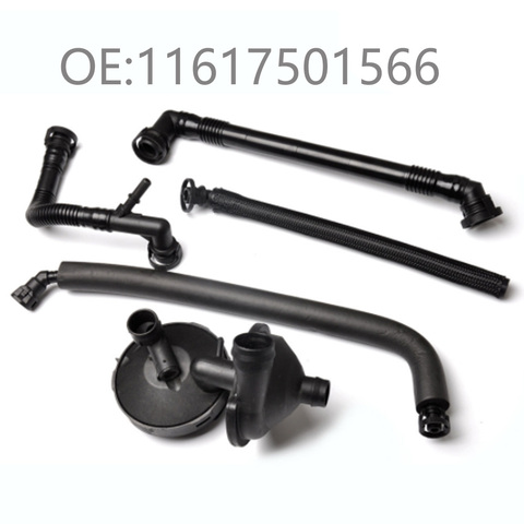 Crankcase Vent Valve+Breather Hose kit For BMW3 E46 E39 E53 E83 X3 X5 Z3 Z4 320i 325i 330i 520i 525i 530i ► Photo 1/4