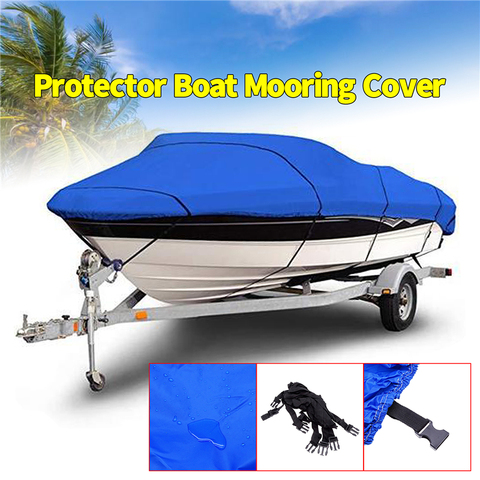 Heavy Duty Fishing Ski Boat Cover For 11-13' 14-16' 17-19' 20-22' V-Hull Waterproof  Sunproof UV Protector Boat Mooring Cover ► Photo 1/6