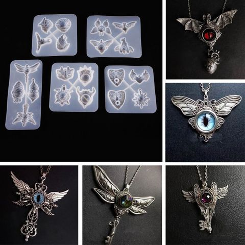 Crystal Epoxy Resin Mold Devil Eye Pendant Casting Silicone Mould DIY Crafts Jewelry Making Tools ► Photo 1/6