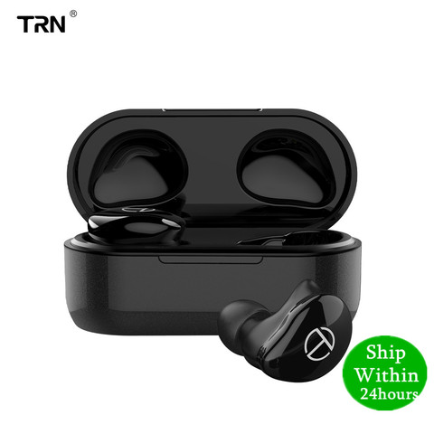 TRN T200 5.0 Bluetooth earphone True wireless Double Earphone In-Ear HIFI Earphones V80 AS10 O5 X1 X1E T1 E12 O2 BT20 S ► Photo 1/6