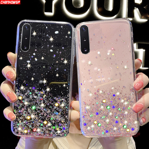 Glitter Soft Case For Huawei P Smart plus y9 y7 y6 y5 y7p y6p y5p 2022 Honor 9A MOA-LX9N 9C AKA-L29 9S DUA-LX9 9x 10 lite Cover ► Photo 1/6