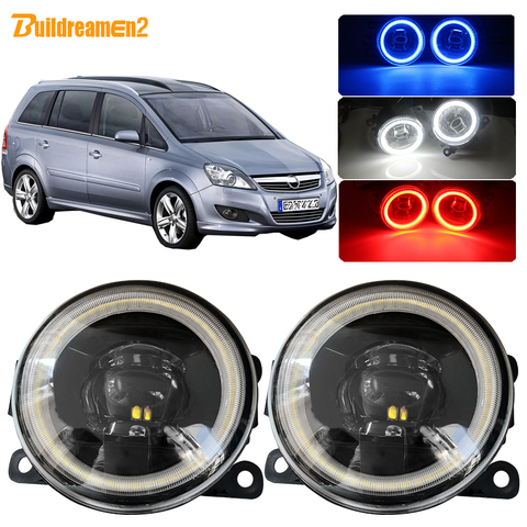 Buildreamen2 For Opel Zafira B MPV A05 Car LED Bulb 4000LM Fog Light Lens Angel Eye DRL 12V 2005 2006 2007 2008 2009 2010 2011 ► Photo 1/1