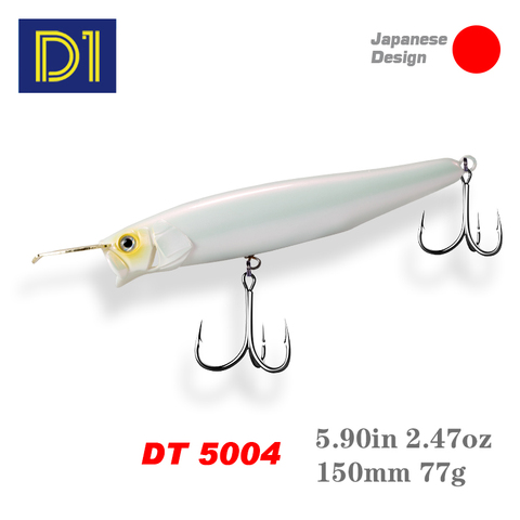 D1 Riser Bait fishing lures 2022 150mm 77g Saltwater Fishing Sinking Surface Popper Heavy Body Casts Long Fake Lures DT5004 ► Photo 1/6