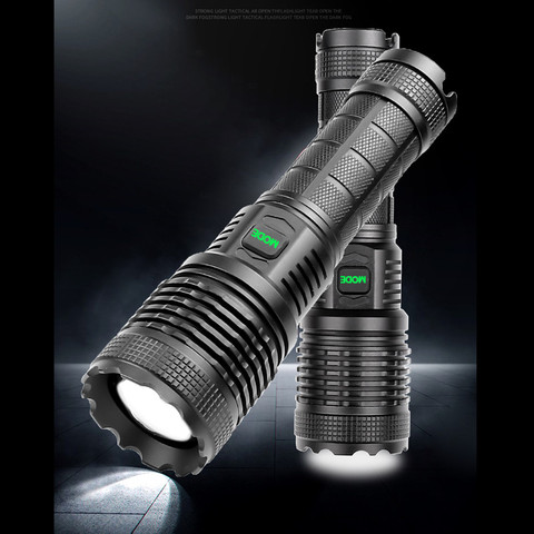 Drop Shipping -P50 P70 Powerful Hunting LED Flashlight Outdoor Camping Lantern Torch For 1*18650 OR 1*26650 Battery Light ► Photo 1/6