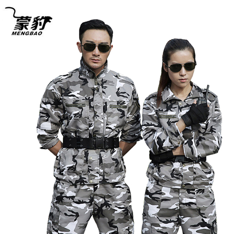 Military Uniform Snow Camouflage Army Combat Jacket Cargo Pant Uniforme Militar Tactical CS Softair Mens Working Clothes Female ► Photo 1/6