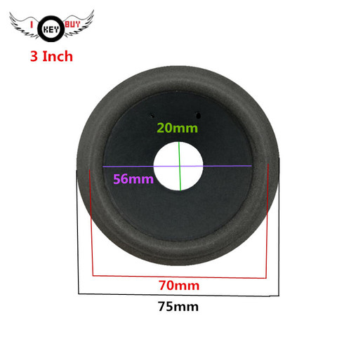 I KEY BUY Free Shipping 3 Pcs/lot  2.5 Inch 62mm 3inch 75mm Speaker Paper Cones DIY Speakers Repair Accessories ► Photo 1/5