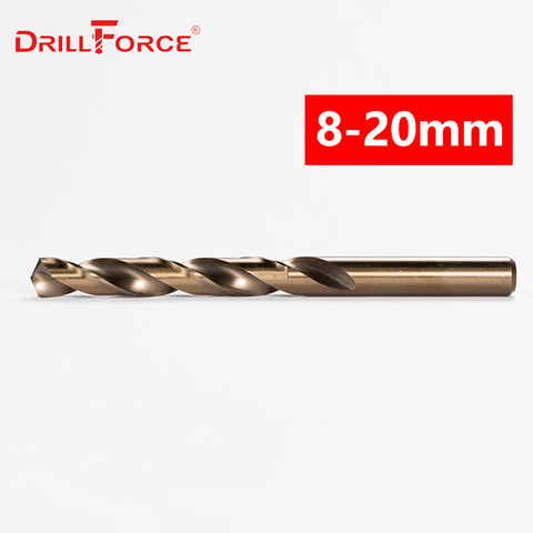 1PC 8mm-20mm M35 HSS-CO Cobalt Drill Bits HSS Twist Drill Bit For Stainless Steel (8/9/10/11/12/13/14/15/16/17/18/19/20mm) ► Photo 1/6