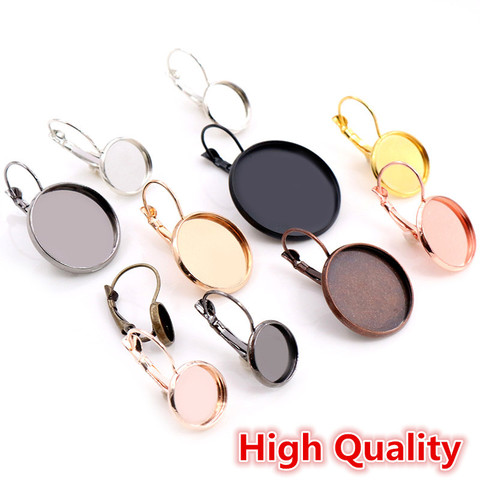 High Quality Copper Materials 8-25mm 10pcs Classic 10 Colors French Lever Back Earrings Base, Earring Blank Supplies for Jewelry ► Photo 1/6