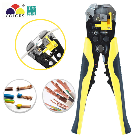 HS-D1 Self-Adjusting Insulation Wire Stripper For Stripping Wire From AWG 10-24Automatic Wire Stripping Tool/Cutting Pliers Tool ► Photo 1/6