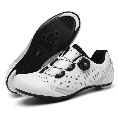 Road cycling shoes Sneaker white Professional Mountain Bike Breathable Bicycle Racing Self-Locking Shoes ► Photo 1/6
