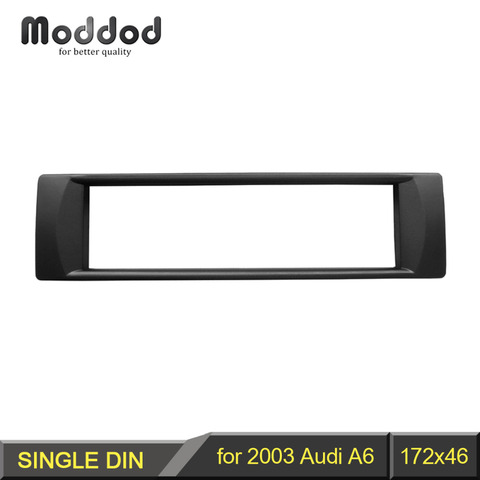 1 Din Audio Frame for 2003 Audi A6 DVD Refitting Fascia Trim Kit Installation Mount Facia Plate Bezel ► Photo 1/3