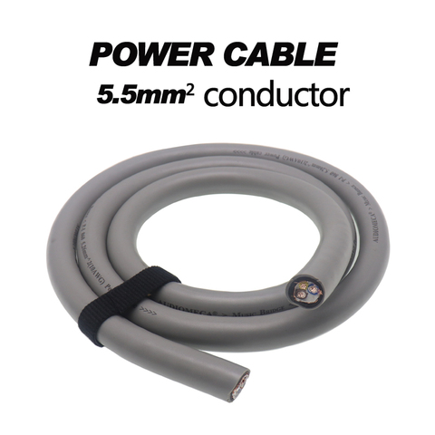 Audiomeca hifi power cable pure copper and silver plated braided 5.5mm2 conductor ► Photo 1/6