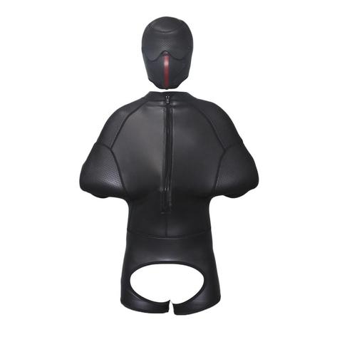 Men Soft Latex Rubber Bodybag Binder Sleep Sack Heavy Duty Gothic Half Body Restraint Straitjacket Bondagebag Fetish Costume ► Photo 1/6