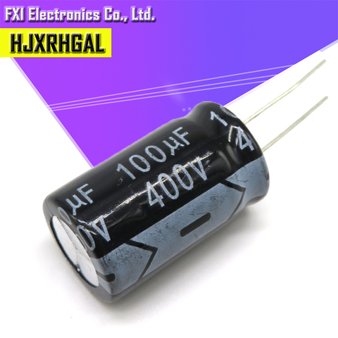 5PCS  400V100UF 18*30mm 100UF 400V 18*30 Electrolytic capacitor New original ► Photo 1/2