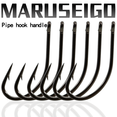 MARUSEIGO Fishing Hooks Set Barbed Single Circle Carp Hook High Carbon Steel Sea Fishinhook Fly Fishing Accessories Tackle ► Photo 1/6