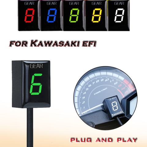 Gear Display Indicator For Kawasaki ER6N Z1000SX Ninja300 Z1000 Z800 Z750 versys 650 Z400 Motorcycle Ecu Direct Mount 1-6 Speed ► Photo 1/6