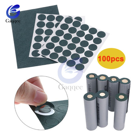 100pcs/lot 18650 Li-ion Battery Positive Insulation Gasket Hollow Flat Head  Adhesive Pad Insulation Meson Head Gasket 1S/2S/3S ► Photo 1/6