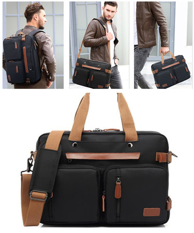 CoolBELL Convertible Backpack Messenger Shoulder Bag Laptop Case Handbag Business Travel Rucksack Fits 15.6/17.3 Inch Laptop ► Photo 1/6