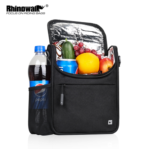 Rhinowalk Bike Cooler Handlebar Bag Insulation Multifunction Bicycle Front Frame Tube Bag with Shoulder Strap Raincover ► Photo 1/6