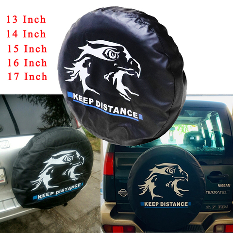 Universal Car Accessories PVC Car spare wheel cover spare tire cover for Suzuki Mitsubish For Jeep 13 14 15 16 17 inch black New ► Photo 1/6