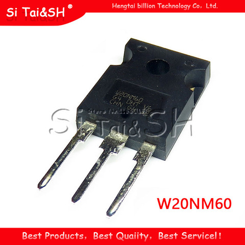 5PCS W20NM60 STW20NM60 20N60 TO-247  High-power field effect switch tube LCD field effect tube 600V 20A in-kind shooting ► Photo 1/1