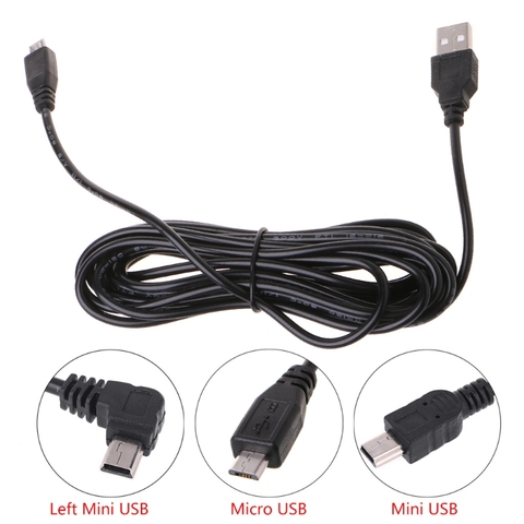 1 Pc 3.5m Car Camera DVR Power Cable Charger Adapter for Dash Cam Output 5V/2A Mini Micro USB ► Photo 1/6